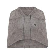 Vivienne Westwood Beige Tweed Hoodie Rubina Style Gray, Dam