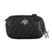 Armani Exchange Svart Crossbody-väska för Kvinnor Black, Dam