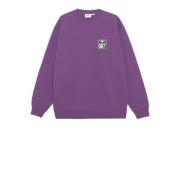 Obey Tryckt Grafisk Sweatshirt Lila Purple, Herr