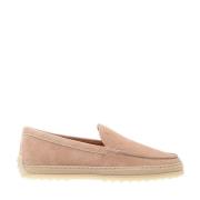 Tod's Rosa Loafer Mockasin Gummisula Pink, Dam