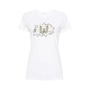 Liu Jo Casual T-shirt för vardagsbruk White, Dam