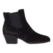 Hogan Svarta Mocka Ankelboots Black, Dam