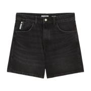Marc O'Polo Jeans shorts modell Filda hög midja Black, Dam