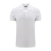Tom Ford Vit T-shirt Polo Logo Brodyr White, Herr