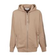 Alexander McQueen Beige Zip-Up Sweatshirt Aw23 Beige, Herr