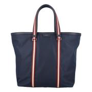 Bally Stilig Code Tote Väska Blue, Herr