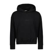 Saint Laurent Logo Hoodie Black, Herr