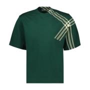 Burberry Grafisk T-shirt Oversize Bomull Enfärgad Green, Herr