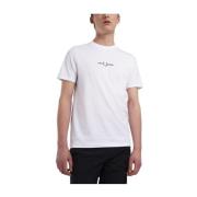 Fred Perry Broderad Grafisk T-shirt White, Herr
