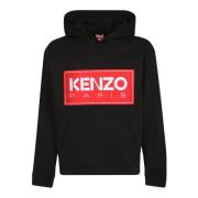 Kenzo Ikoniskt Logotyp Huvtröja Black, Herr