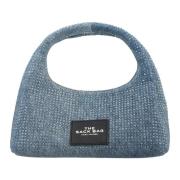 Marc Jacobs Denim Crystal Mini Säck Väska Blue, Dam