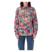 Ralph Lauren Patchwork Kortärmad Skjorta Multifärgad Multicolor, Herr