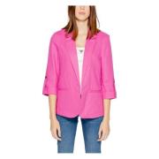 Only Elegant Linen Blend Jacket Pink, Dam
