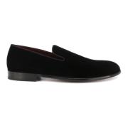 Dolce & Gabbana Svarta Velvet Loafers Aw22 Black, Herr