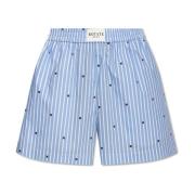 Rotate Birger Christensen Lingerie-stil shorts Blue, Dam