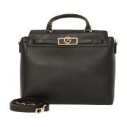 Gattinoni Svart handväska med axelrem Black, Dam