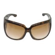 Gucci Vintage Pre-owned Plast solglasgon Brown, Dam