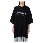Vetements Begränsad Upplaga T-shirt Black, Dam