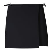 Givenchy Svart Mini Kjol med Voyou Detaljer Black, Dam