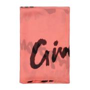 Givenchy Silke Monogram Logo Tryckt Halsduk Pink, Dam