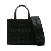 Givenchy Svart Signature 4G Canvas Väska Black, Dam