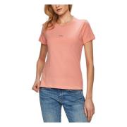 Pinko Bomull Jersey T-shirt Orange, Dam