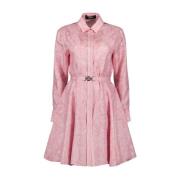 Versace Barocco Skjortklänning med Medusa-detaljer Pink, Dam