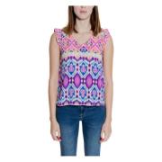 Only Life Poly Elina Aop Tank Top Multicolor, Dam