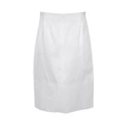 Celine Vintage Pre-owned Bomull nederdelar White, Dam