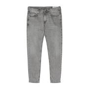 Eleventy Ash Grey Skinny Jeans Gray, Herr