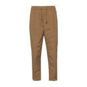 Herno Cropped Trousers Brown, Dam