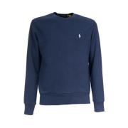 Polo Ralph Lauren Bomull Crewneck Sweatshirt med Broderad Logo Blue, H...