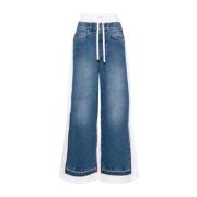 Jean Paul Gaultier Vintage Blå Bomull Denim Jeans Blue, Dam