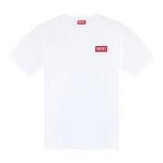 Diesel T-shirt med logopatch White, Herr