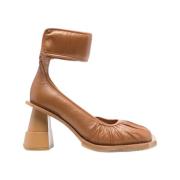 Henrik Vibskov Cognac Driver Heel Fotledsrem Brown, Dam