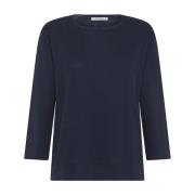 Kangra Blå Crew Neck Sweater Blue, Dam