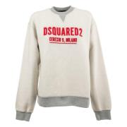 Dsquared2 Sweatshirt bomullsammansättning Gray, Dam