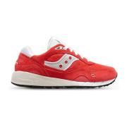 Saucony Textil och Mocka Sneakers Red, Herr