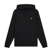 Lyle & Scott Fly Fleece Hoodie Midlayers Black, Herr