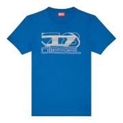Diesel T-shirt med Oval D 78 print Blue, Herr