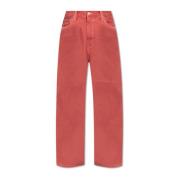 Carhartt Wip Jeans med logopatch Red, Herr