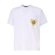 Versace Jeans Couture Vita T-shirts och Polos White, Herr