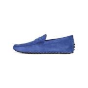 Tod's Veloursläder Moccasins Slip-On Italien Blue, Herr