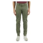 Michael Coal Slim Fit Bomull Stretch Byxor Green, Herr