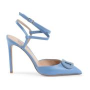 Dee Ocleppo Snörad Stiletto Pump Blue, Dam