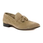 Dee Ocleppo Taupe Suede Loafers Beige, Herr