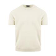 Drumohr Vit Crewneck Tröja White, Herr