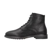 Geox Stiliga Lace-up Boots för Män Black, Herr