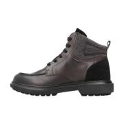 Geox Stiliga Lace-up Boots för Kvinnor Gray, Herr