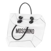 Moschino Pre-Owned Pre-owned Laeder handvskor White, Dam